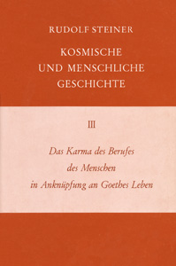 Das Karma des Berufes des Menschen in Anknüpfung an Gothes Leben. Kosmische und Menschliche Geschichte Band III