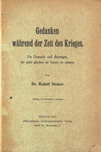 Gedanken während der Zeit des Krieges [erhalten in GA-Nr. 24]