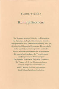 Drei Perspektiven der Anthroposophie. Kulturphänomene, geisteswissenschaftlich betrachtet